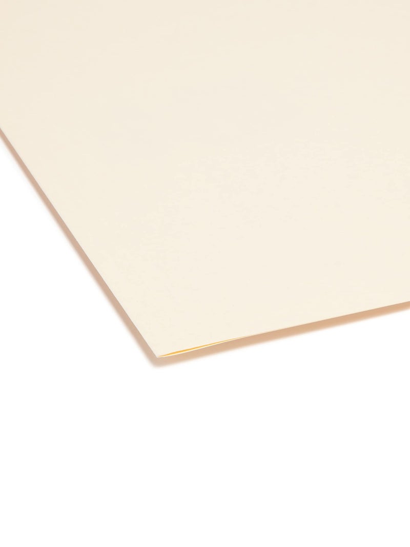 Smead SuperTab File Folder, Oversized Reinforced 1/3-Cut Tab, Guide Height, Letter Size, Manila, 100 Per Box (10395) - Image 4